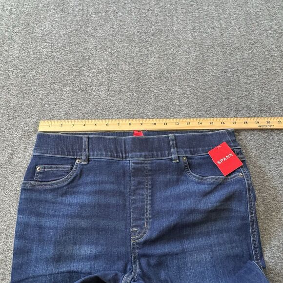 SPANX Flare Jeans Womens XL Midnight Blue Shade pull-on 20327R NWT - Picture 5 of 7